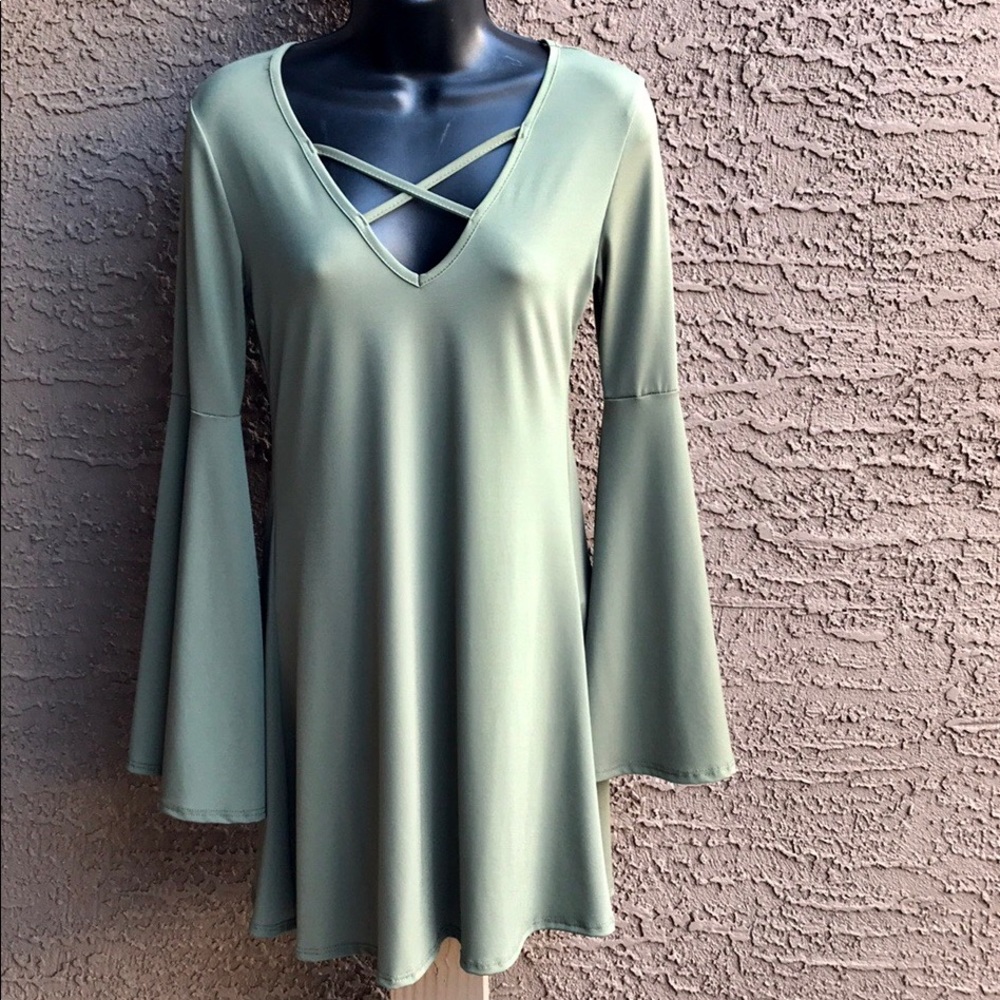 First love long sleeve dress